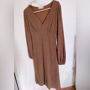 All in favor gold dress